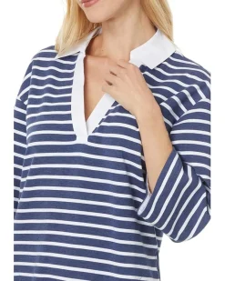 Jovanna Stripe 3/4 Sleeve Dress