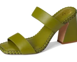 Kaden Stitched Block Heel Mule Sandals