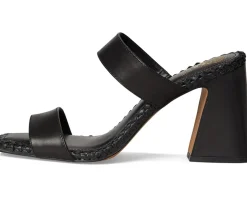 Kaden Stitched Block Heel Mule Sandals