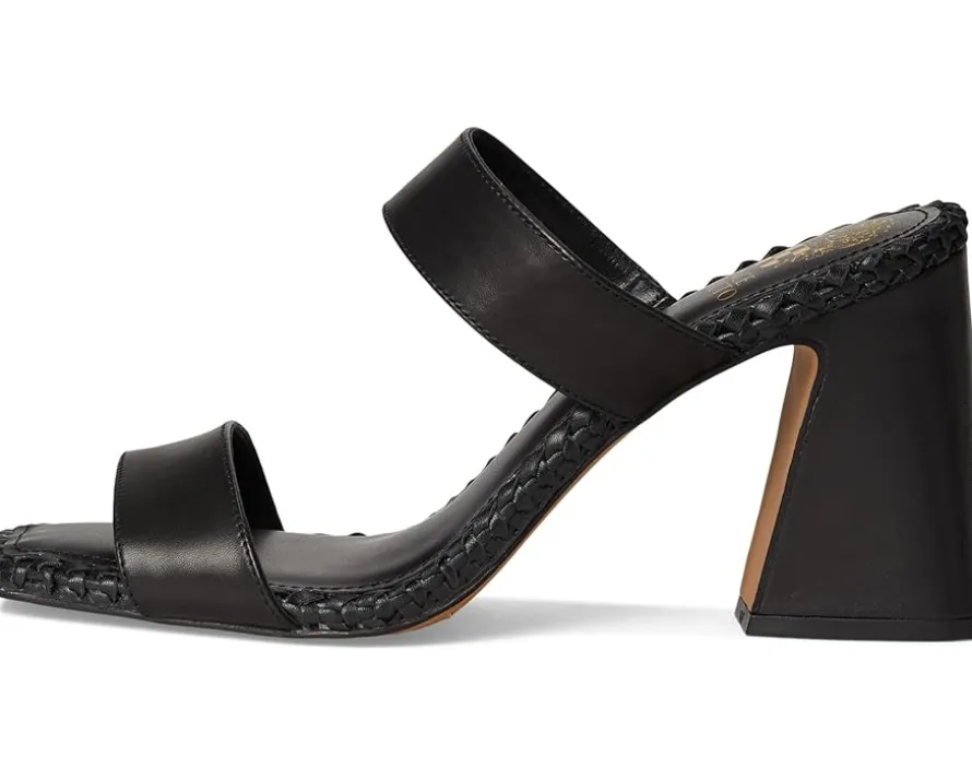 Kaden Stitched Block Heel Mule Sandals