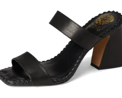 Kaden Stitched Block Heel Mule Sandals