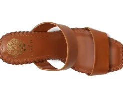 Kaden Stitched Block Heel Mule Sandals