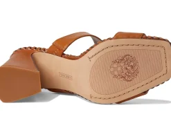 Kaden Stitched Block Heel Mule Sandals