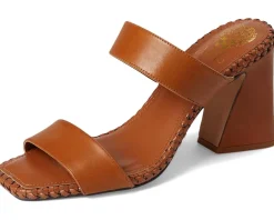 Kaden Stitched Block Heel Mule Sandals