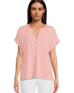 Kauai Split Neck Short Sleeve