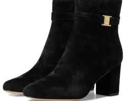 Kellie Suede Bootie Heel