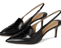 Khloe Leather Slingback Loafers Pumps