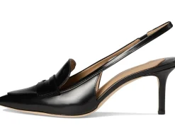 Khloe Leather Slingback Loafers Pumps