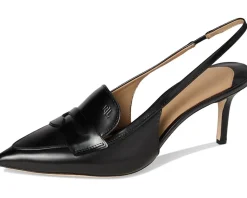 Khloe Leather Slingback Loafers Pumps