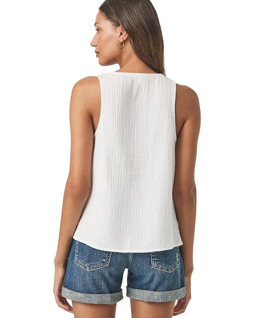 Kit Gauze V-Neck Tank