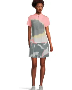 Landscape Print Short Sleeve Polo