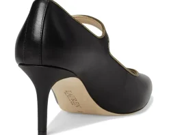 Lanette Metallic-Trim Mary Jane Pumps