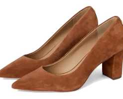 Lanette Suede Block-Heel Pumps