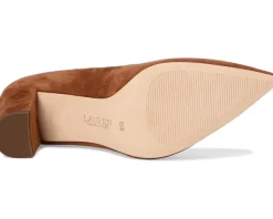 Lanette Suede Block-Heel Pumps