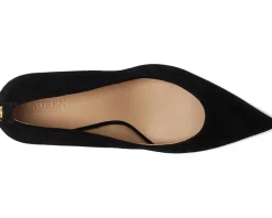 Lanette Suede Block-Heel Pumps