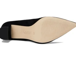 Lanette Suede Block-Heel Pumps