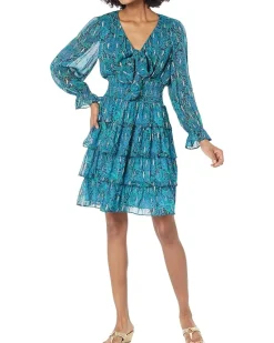 Laralynn 3/4 Sleeve Tiered Dress