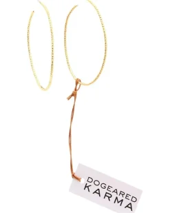 Large Karma Sparkle Hoop Earrings