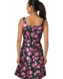 Leya Floral Jacquard Dres
