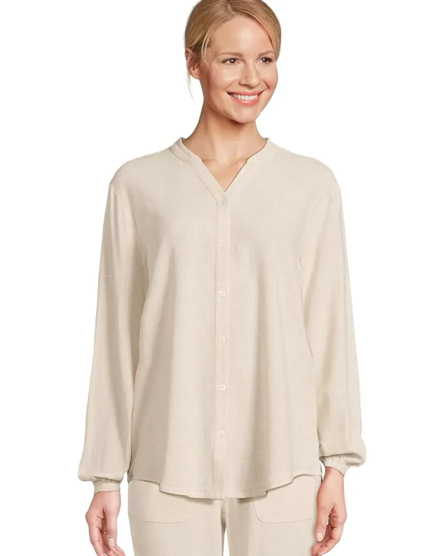 Linen Blend Blouse