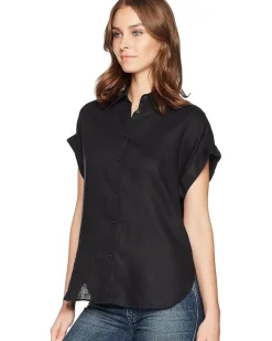 Linen Dolman-Sleeve Shirt