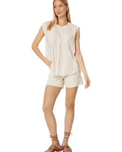 Lola Sleeveless Button-Up Top
