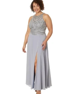 Long Metallic Beaded Top