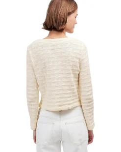 Long Sleeve Basketweave Sweater Hole