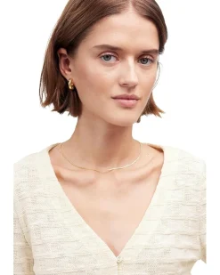 Long Sleeve Basketweave Sweater Hole