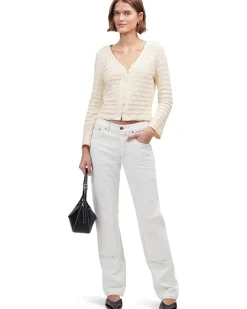 Long Sleeve Basketweave Sweater Hole