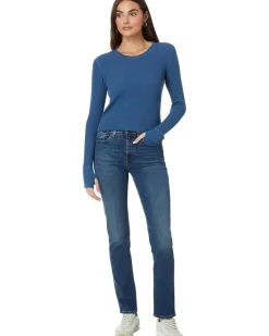 Long Sleeve Crew Neck Tee with Thumbhole