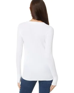 Long Sleeve Crew Neck Tee with Thumbhole