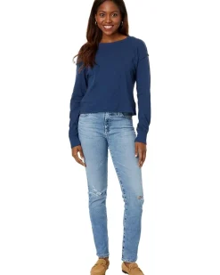 Long Sleeve Cropped Boxy Top