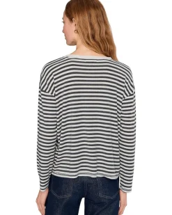 Long Sleeve Drop Shoulder Boxy Crew Neck Tee