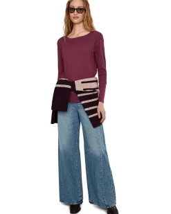 Long Sleeve Dropped Armhole Oversized Top