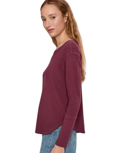 Long Sleeve Dropped Armhole Oversized Top