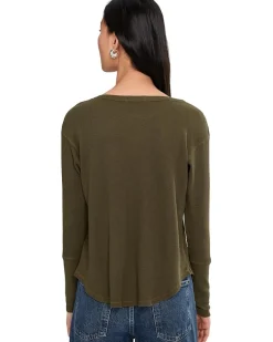Long Sleeve Dropped Armhole Oversized Top