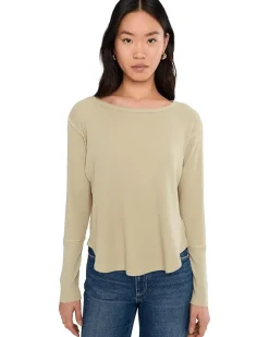 Long Sleeve Dropped Armhole Oversized Top