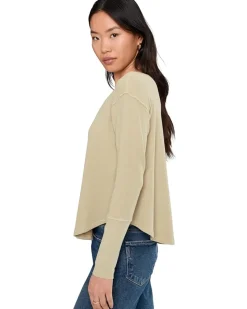 Long Sleeve Dropped Armhole Oversized Top