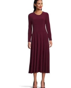 Long Sleeve Flared Dress
