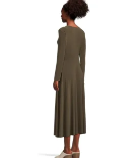 Long Sleeve Flared Dress