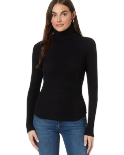 Long Sleeve Fold Over Turtleneck Top