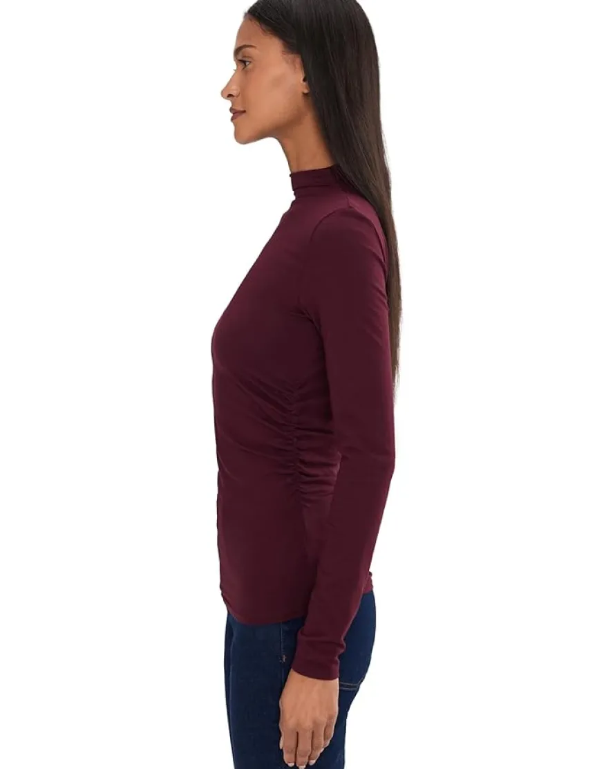 Long Sleeve Hazel Mockneck Side Cinch