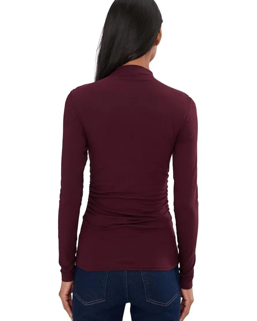 Long Sleeve Hazel Mockneck Side Cinch