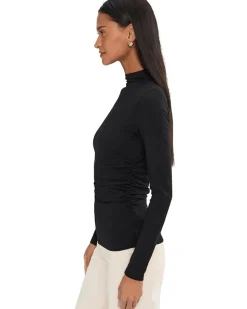 Long Sleeve Hazel Mockneck Side Cinch