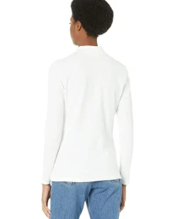 Long Sleeve Slim Stretch Pique Polo