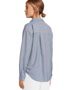 Long Sleeve Striped Oversized Shirt