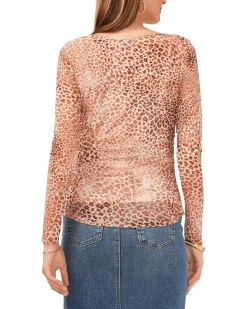 Long Sleeve Top with Shireed Sleeves