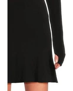 Long Sleeve Turtle Fishtail Mini Dress