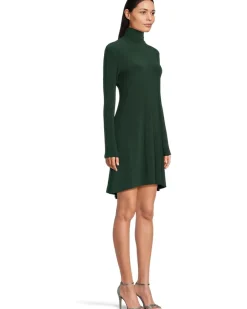 Long Sleeve Turtle Swing Dress
